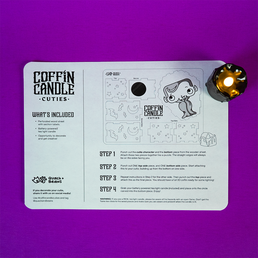 Coffin Candle Cutie | Skeleton