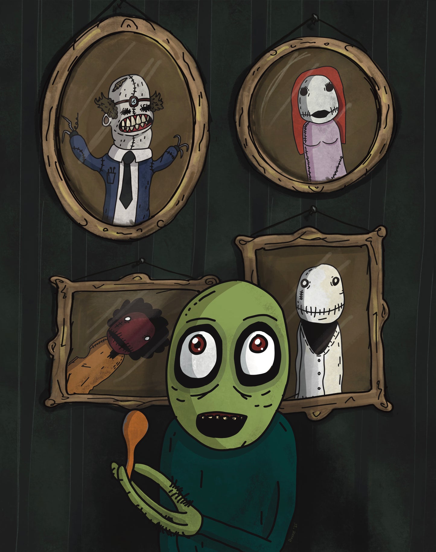 Print | Salad Fingers + Friends