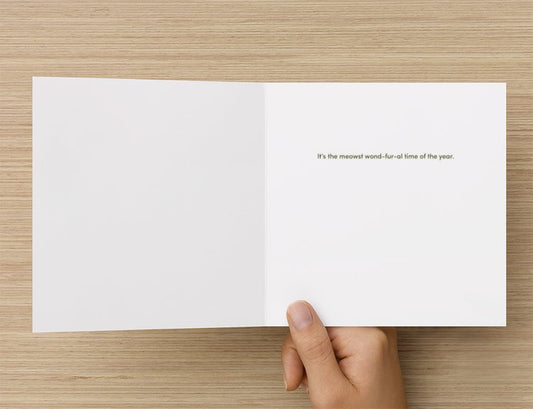 Card | Meowy Catmas Fireplace