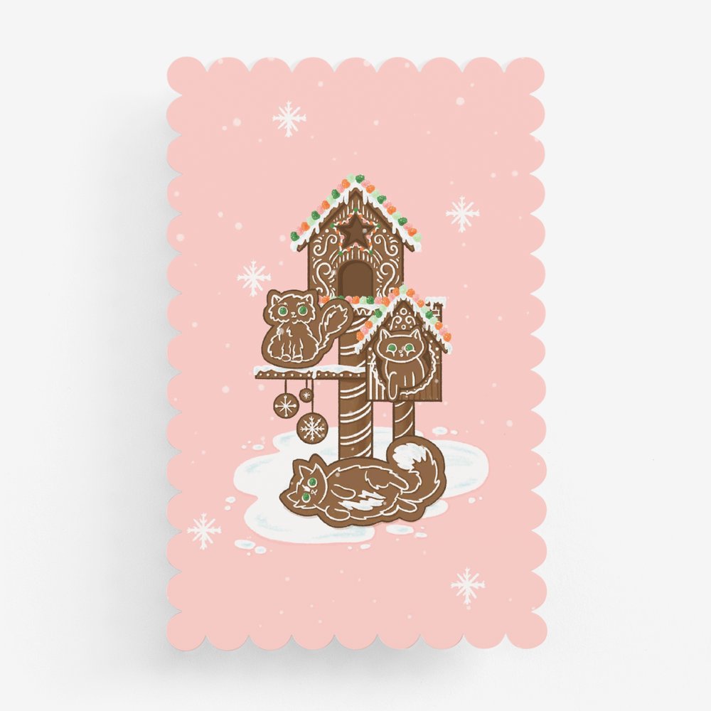 Card | Gingerbread Cats 5 Pack