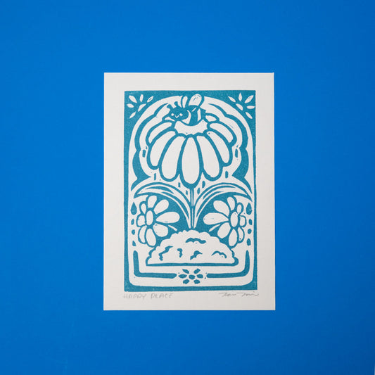 Linocut | Happ-Bee Place