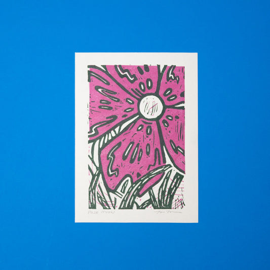 Linocut | Pink Moon