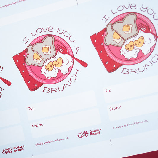 Card | I Love You a Brunch - DIY Print at Home Valentine
