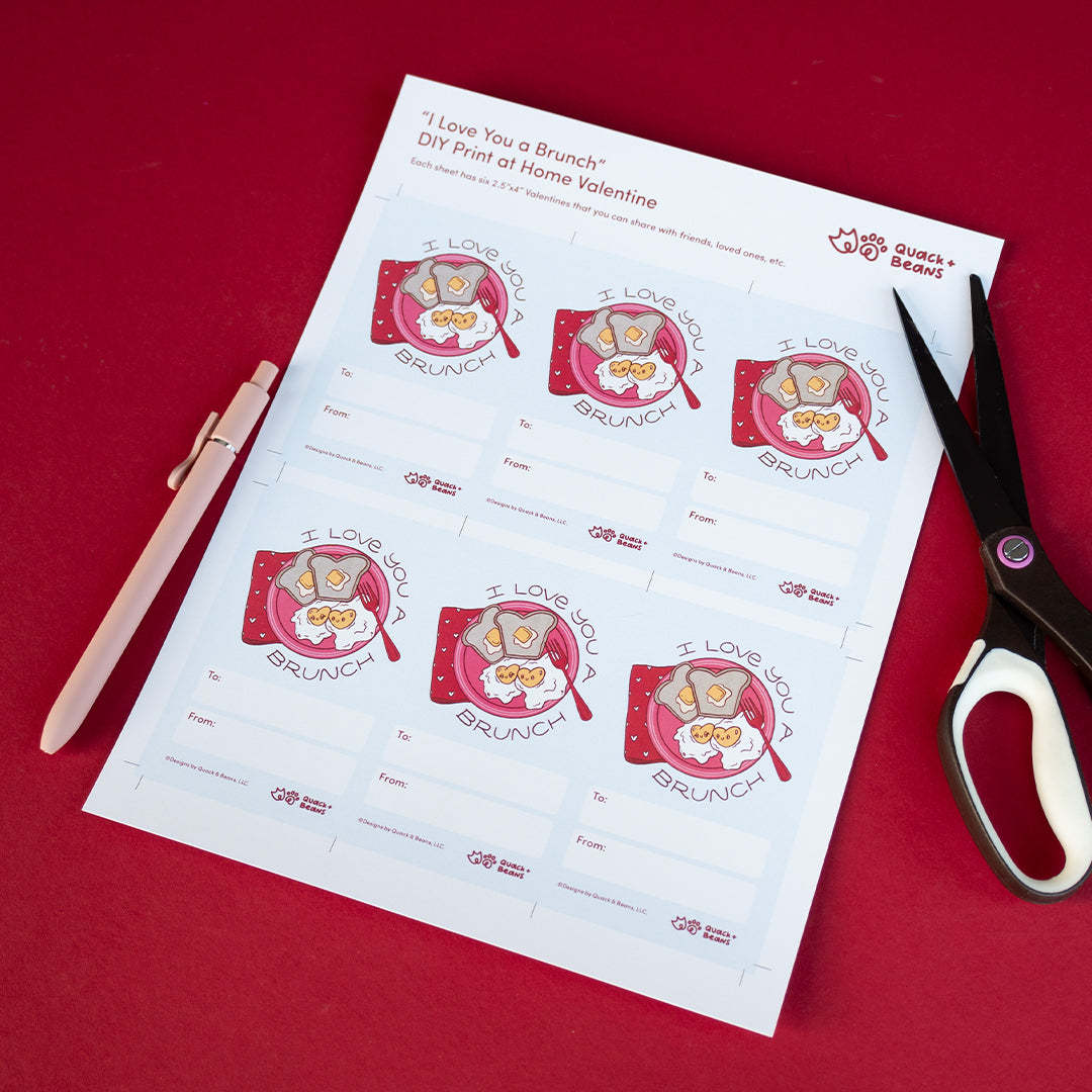 Card | I Love You a Brunch - DIY Print at Home Valentine