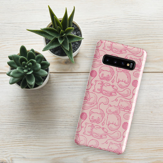 Phone Case | Kitty Heads Snap case for Samsung® Glossy Samsung Galaxy S10