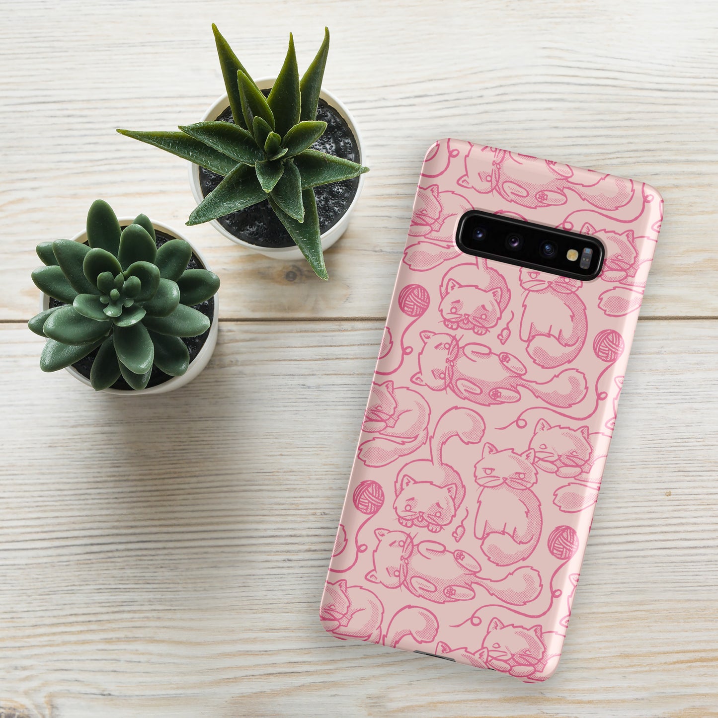 Phone Case | Kitty Heads Snap case for Samsung® Matte Samsung Galaxy S10 Plus