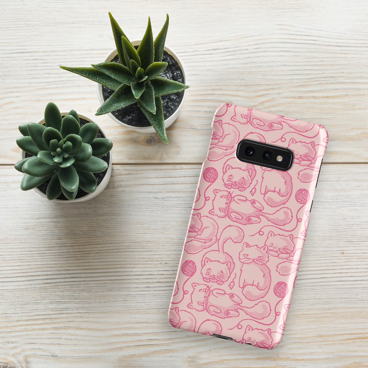 Phone Case | Kitty Heads Snap case for Samsung® Matte Samsung Galaxy S10e