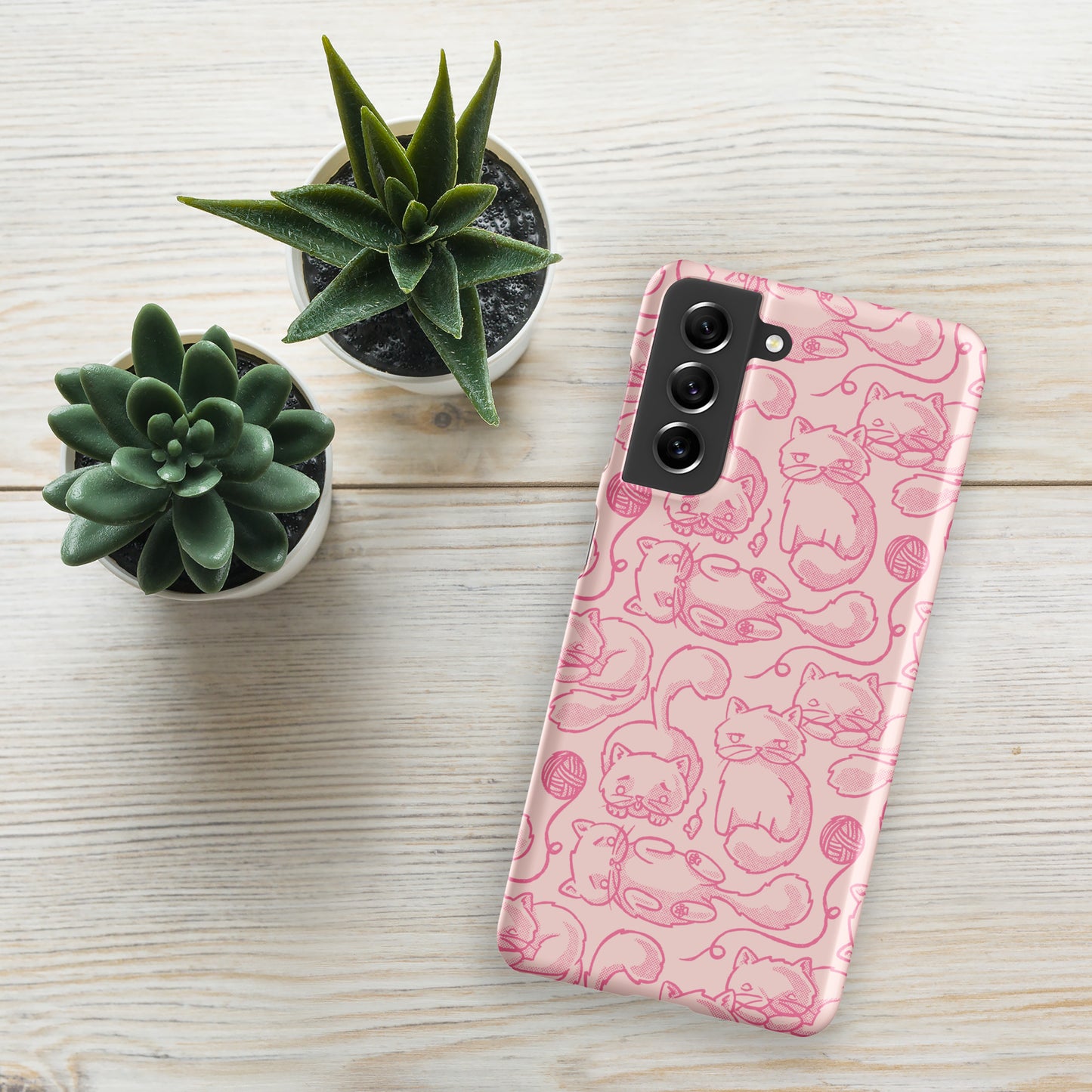 Phone Case | Kitty Heads Snap case for Samsung® Matte Samsung Galaxy S21