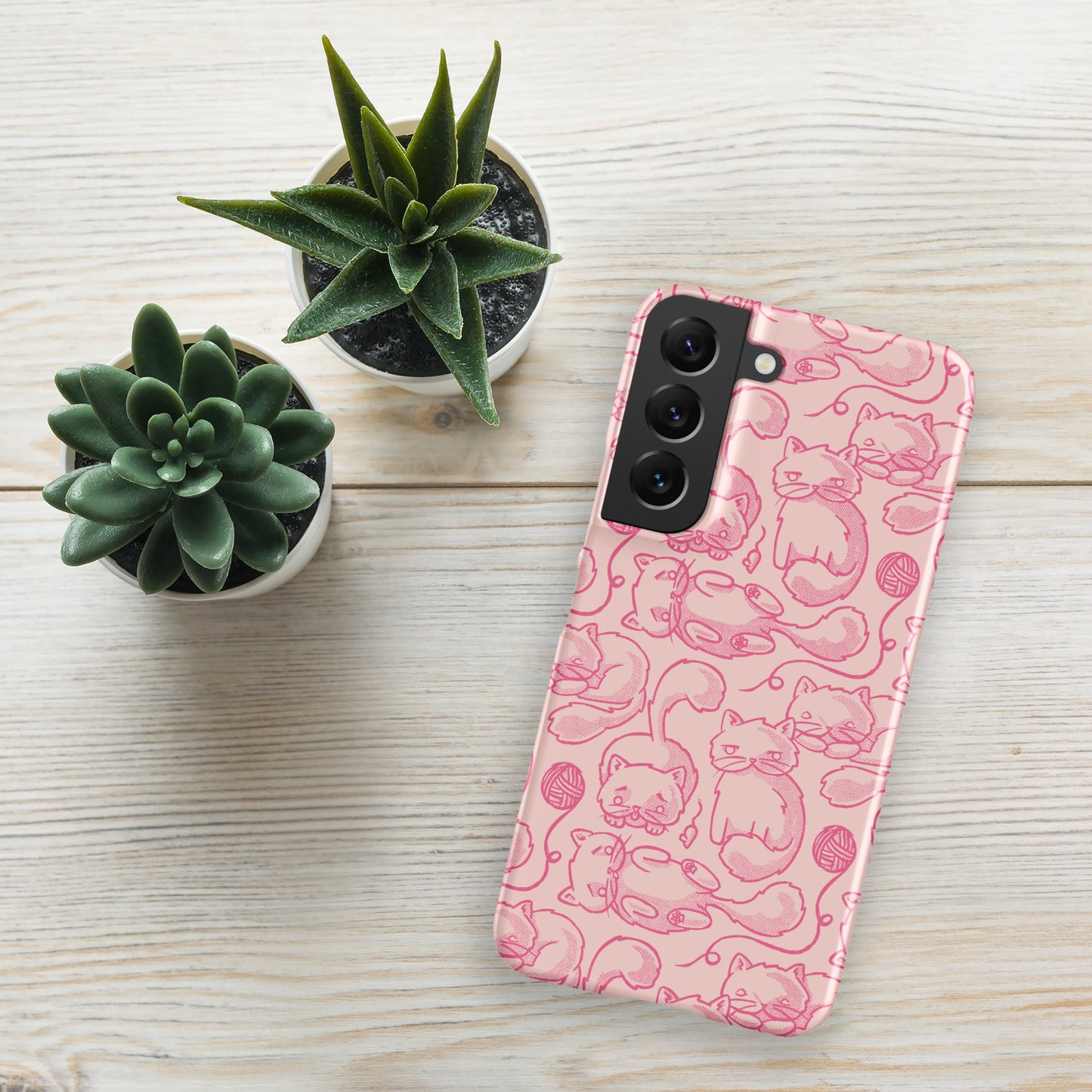 Phone Case | Kitty Heads Snap case for Samsung® Matte Samsung Galaxy S22