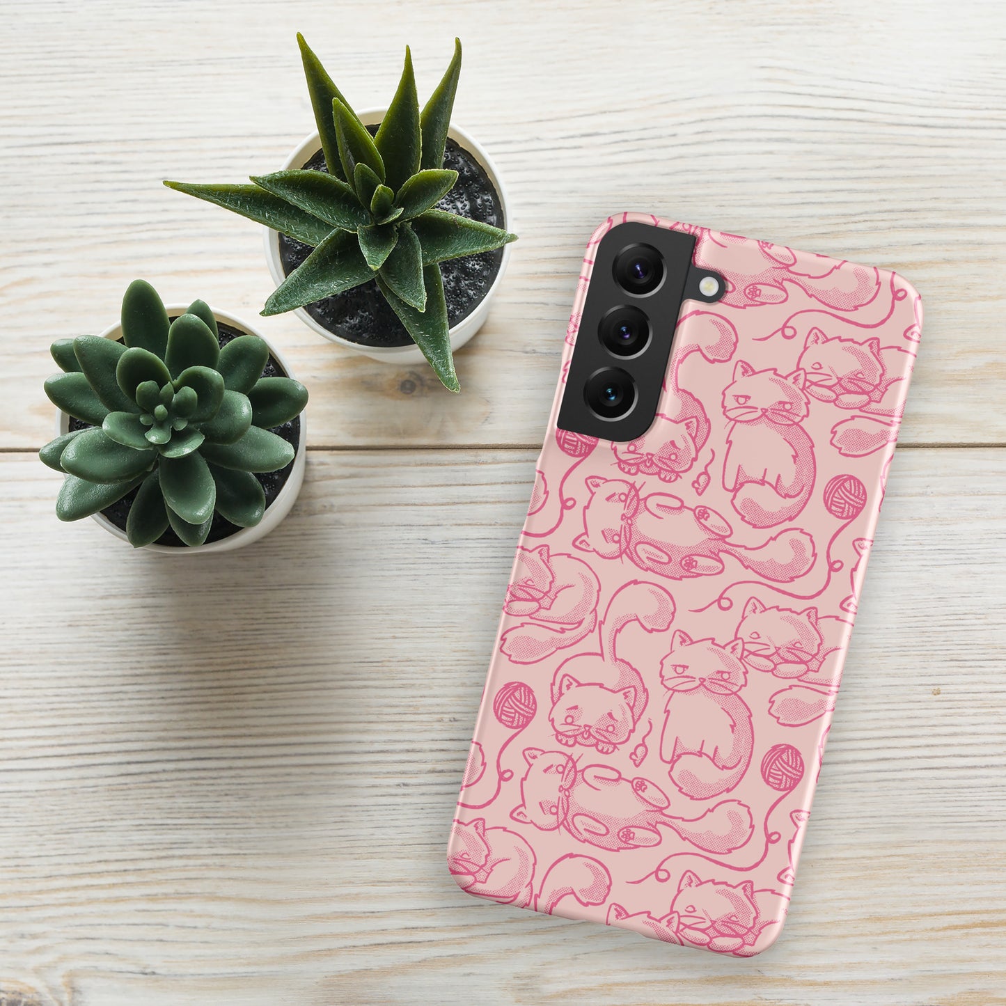 Phone Case | Kitty Heads Snap case for Samsung® Matte Samsung Galaxy S22 Plus