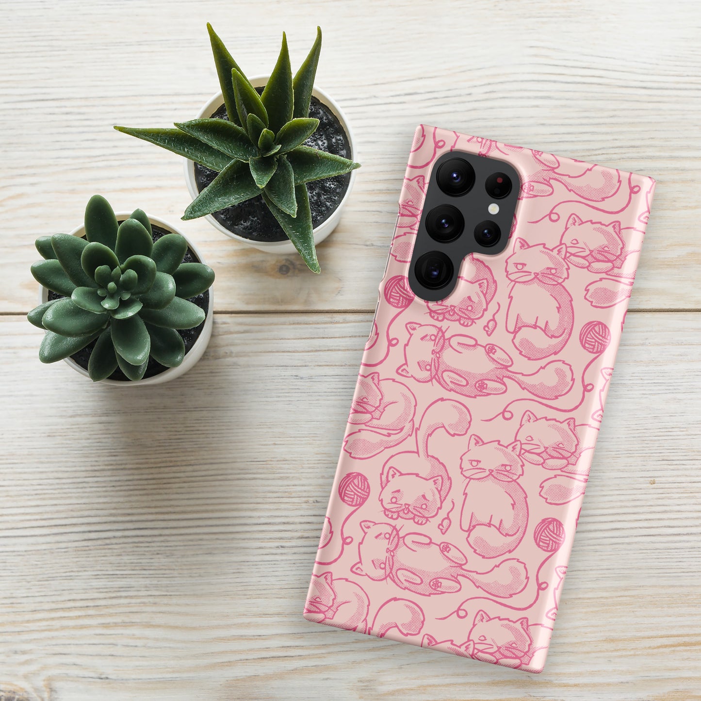 Phone Case | Kitty Heads Snap case for Samsung® Matte Samsung Galaxy S22 Ultra