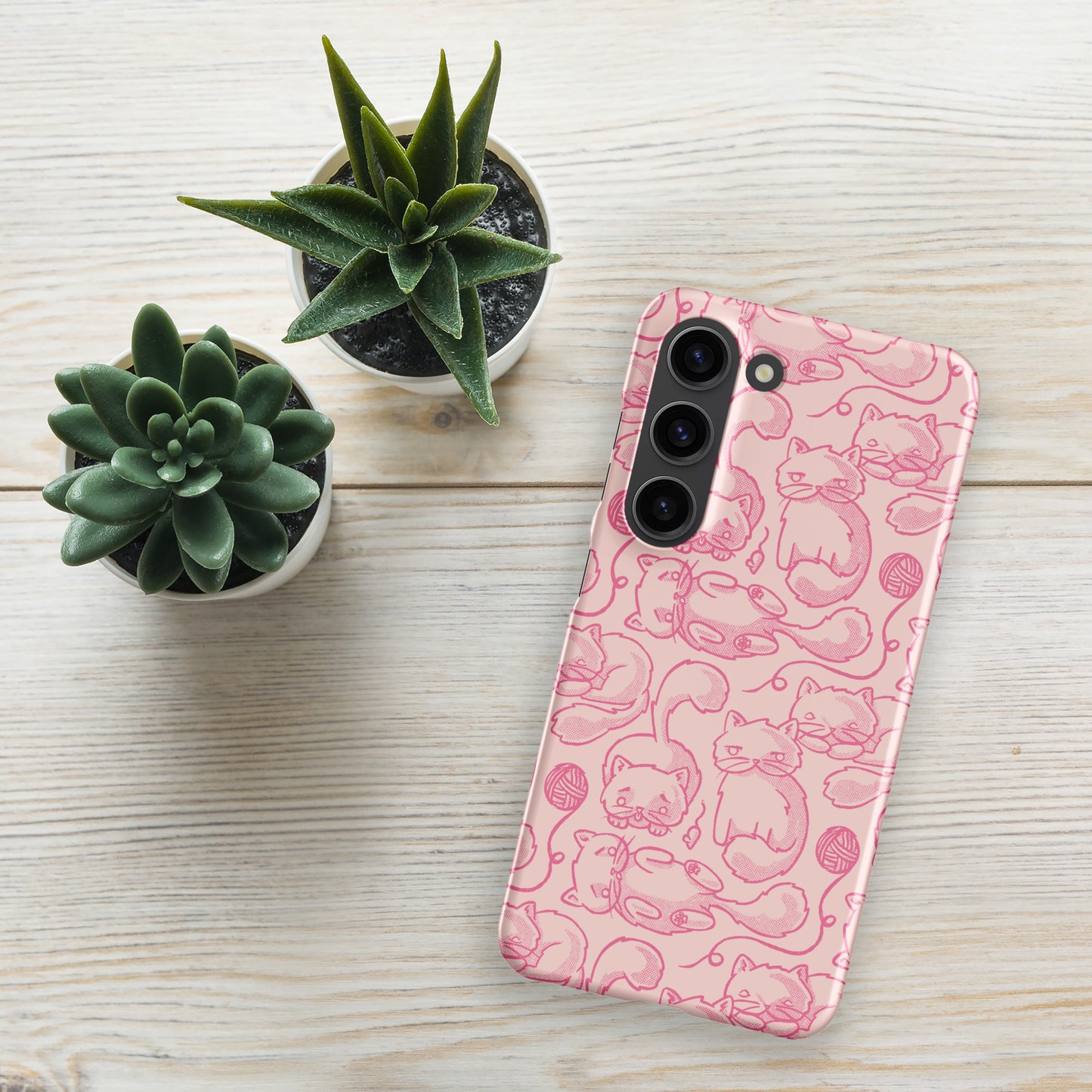 Phone Case | Kitty Heads Snap case for Samsung® Matte Samsung Galaxy S23