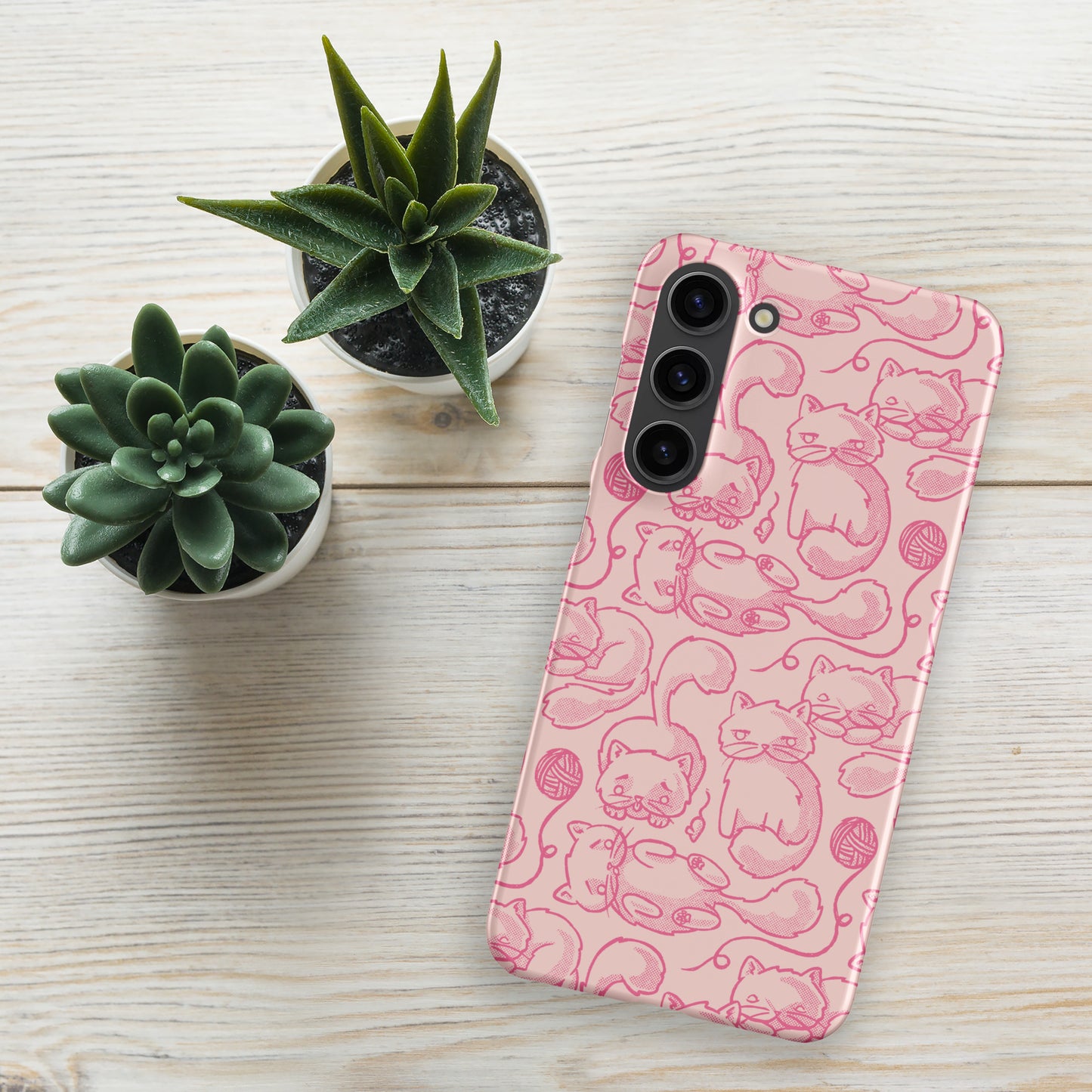 Phone Case | Kitty Heads Snap case for Samsung® Matte Samsung Galaxy S23 Plus