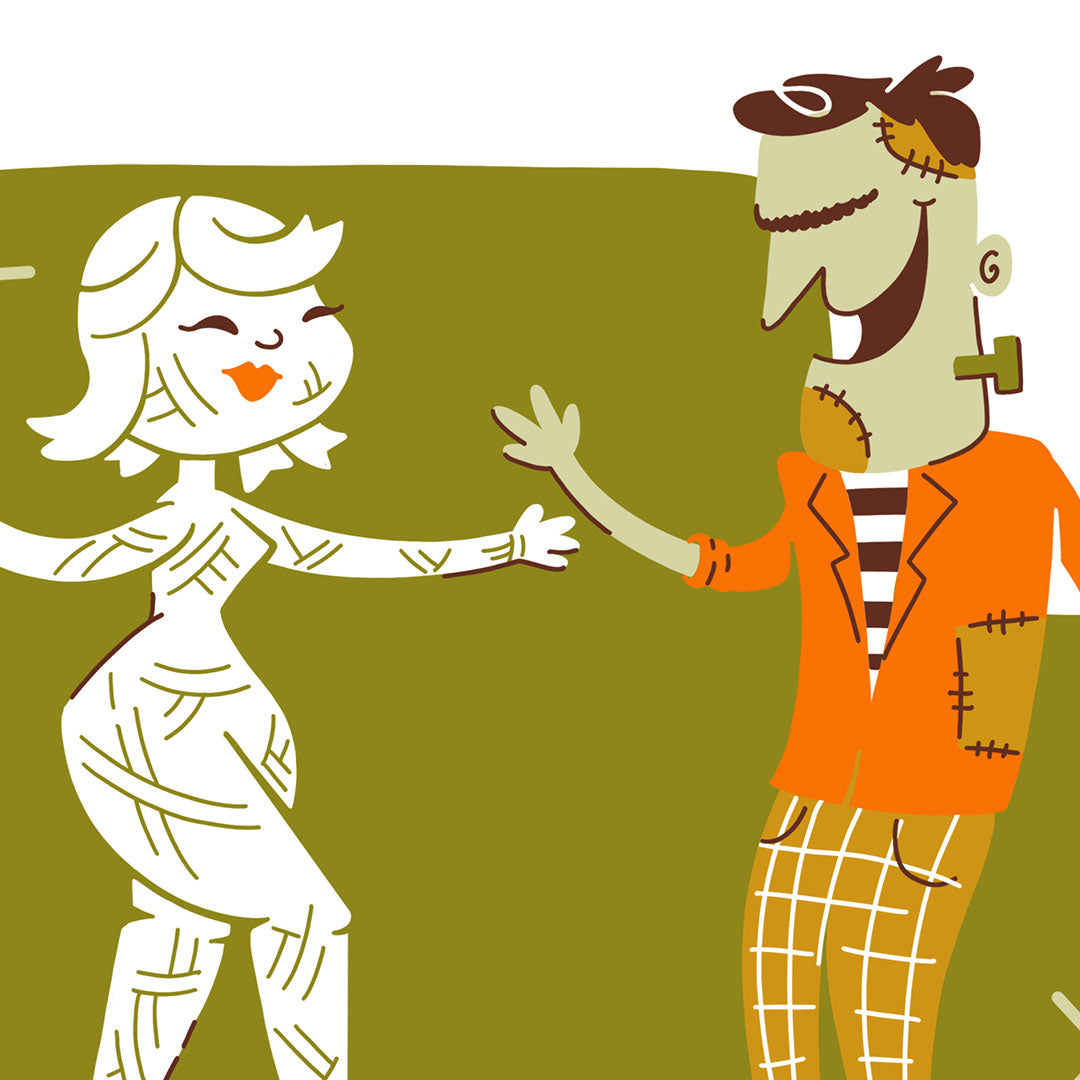 Print | Mummy + Frankenstein