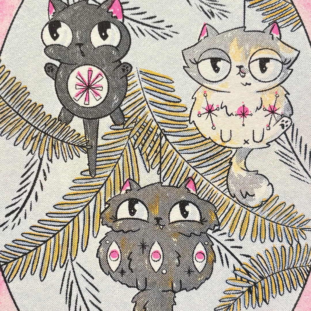 Card | Cat Ornament Riso Card