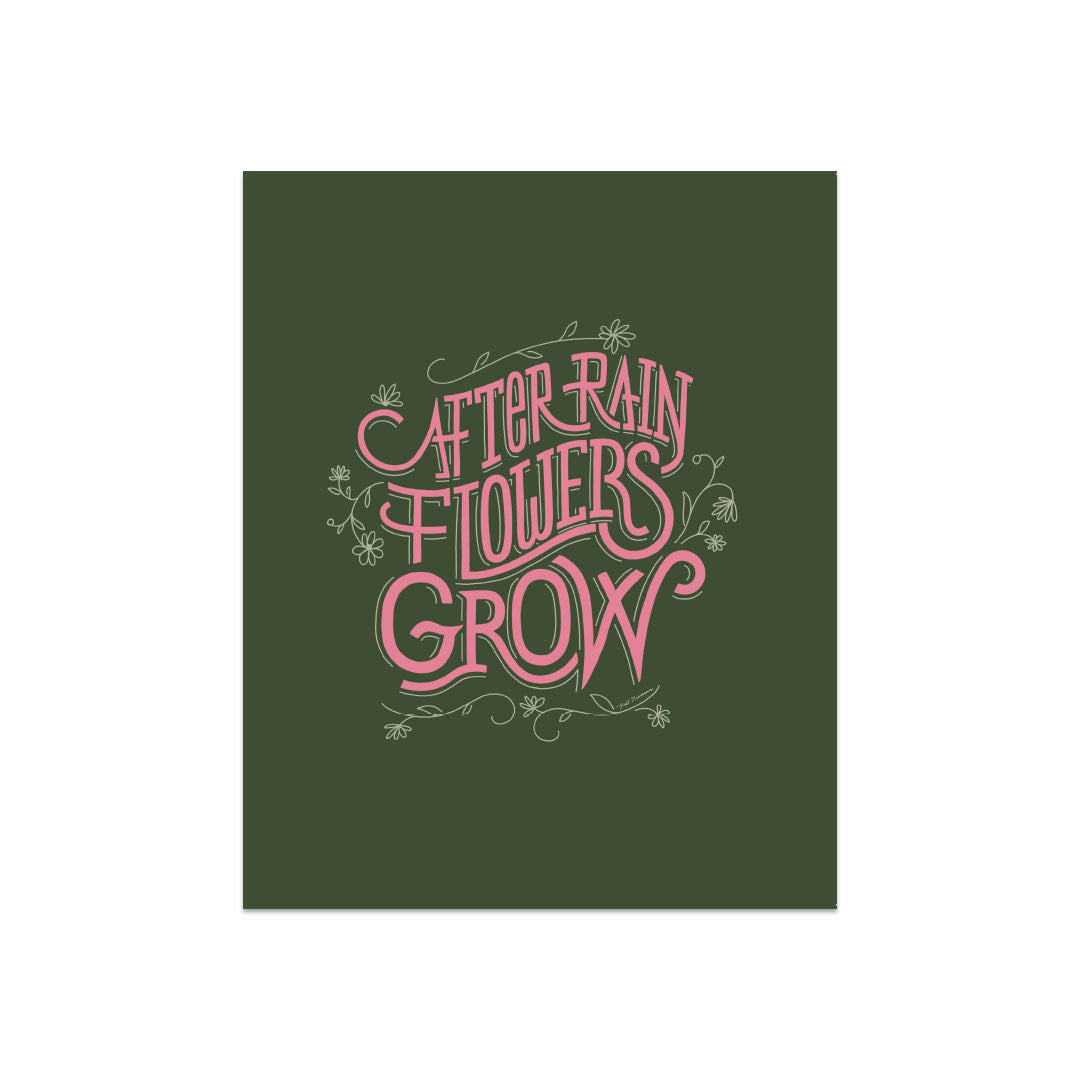 Print | Rain Flowers